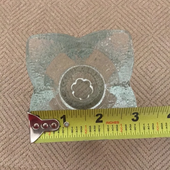 Vintage INDIANA GLASS Set of 2 Crystal Ice Candleholders - Picture 14 of 15